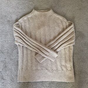 Cream mock neck sweater